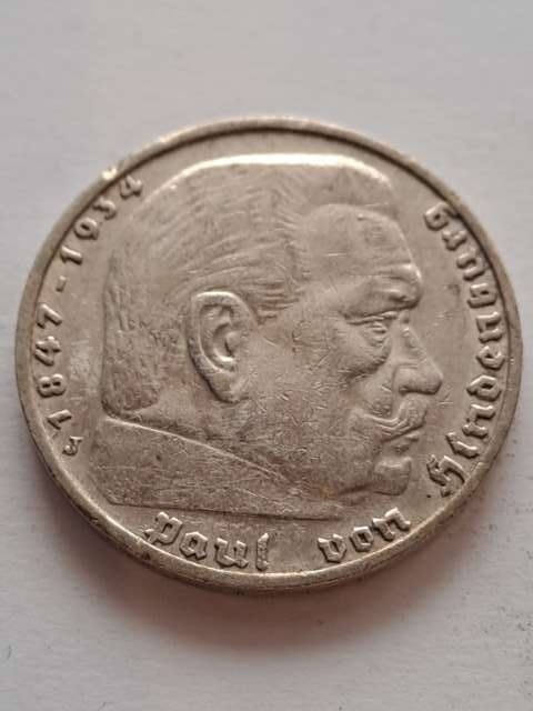 Niemcy 5 Marek Hindenburg 1936 r J