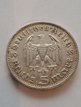 Niemcy 5 Marek Hindenburg 1936 r G