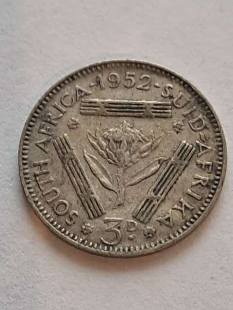 Suid Afrika 3 pensy Jerzy VI 1952 r
