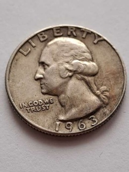 USA 1/4 Dollara Waszyngton 1963 r D