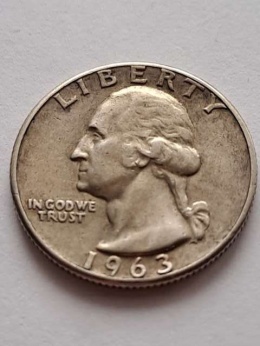 USA 1/4 Dollara Waszyngton 1963 r
