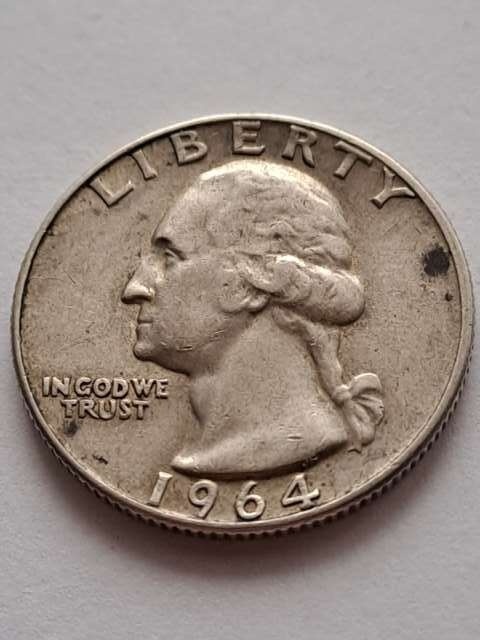 USA 1/4 Dollara Waszyngton 1964 r D