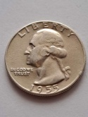 USA 1/4 Dollara Waszyngton 1955 r