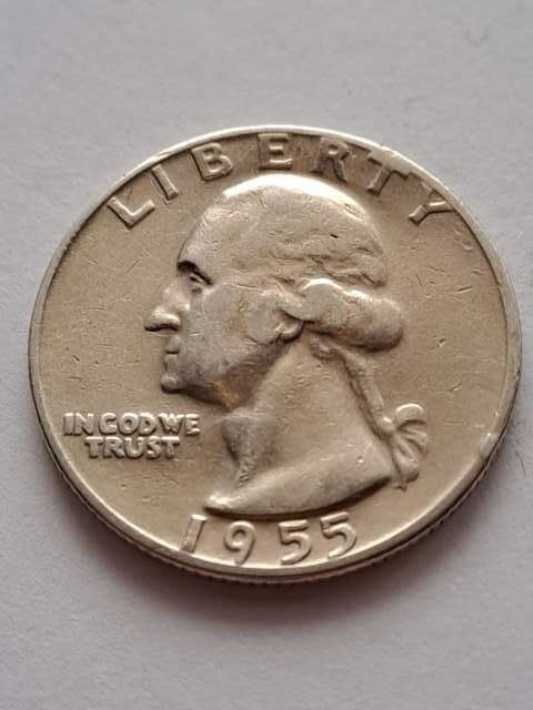 USA 1/4 Dollara Waszyngton 1955 r