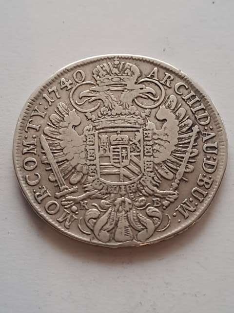 Węgry Talar Karol VI Habsburg 1740 r KB