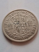 Wielka Brytania 1/2 Crown Jerzy VI 1937 r