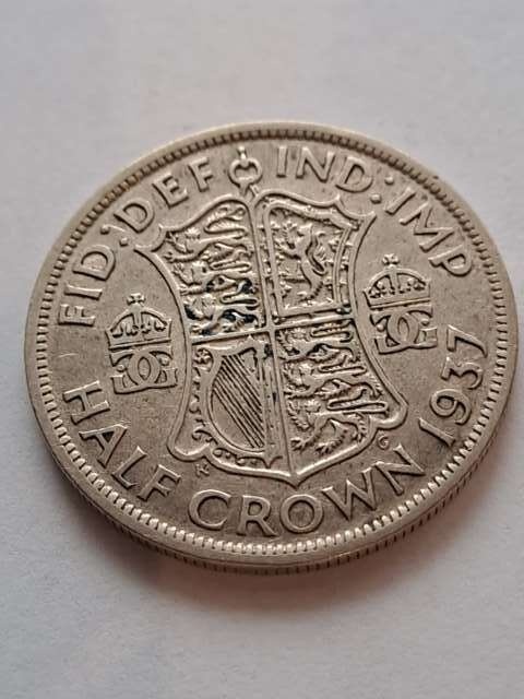 Wielka Brytania 1/2 Crown Jerzy VI 1937 r