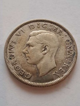 Wielka Brytania 2 Szylingi Jerzy VI 1945 r