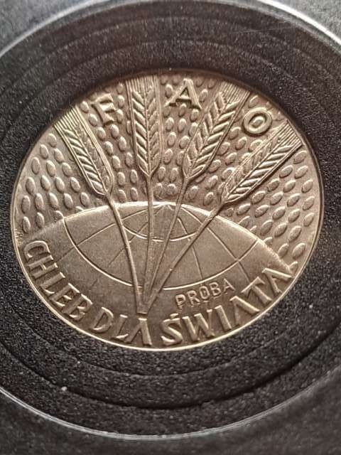 10 zł FAO Chleb dla Świata 1971 r próba