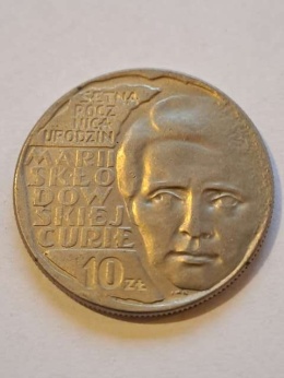 10 zł Maria Skłodowska-Curie 1967 r