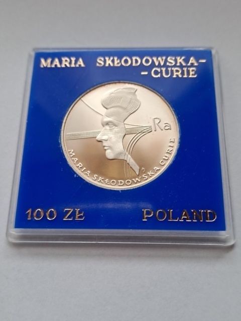 100 zł Maria Skłodowska Curie 1974 r
