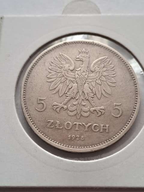 5 zł Nike 1928 rok bez znaku