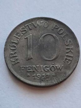 Królestwo Polskie 10 Fenigów 1917 r