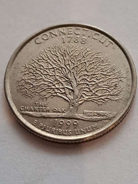 USA 1/4 Dollara Connecticut 1999 r P