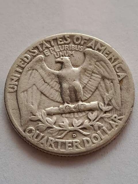 USA 1/4 Dollara Waszyngton 1958 r D