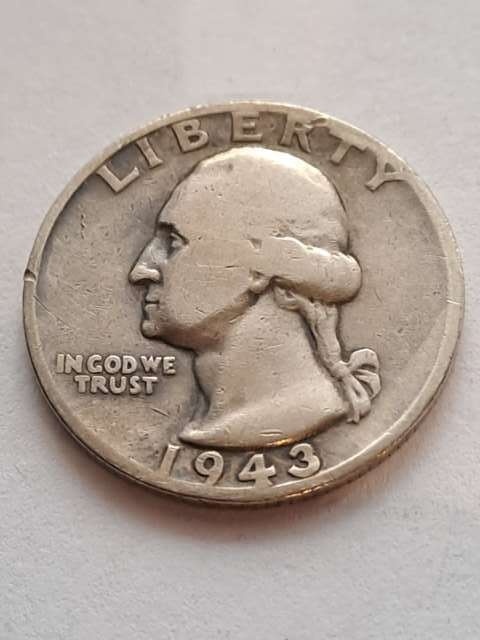 USA 1/4 Dollara Waszyngton 1943 r S