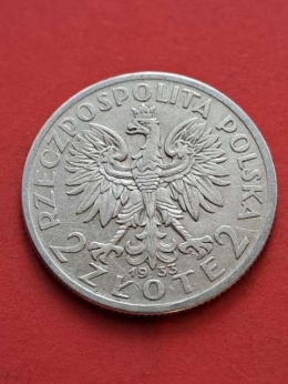 2 zł Głowa Kobiety 1933 r
