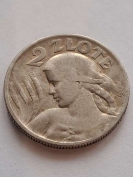 2 zł Żniwiarka 1925 r kropka