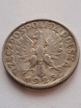 2 zł Żniwiarka 1925 r kropka