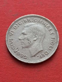 Australia 3 pensy Jerzy VI 1950 r