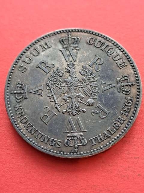 Niemcy Talar Koronacyjny Prusy 1861 r