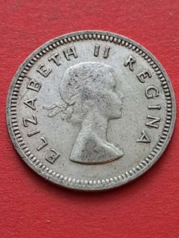 Suid Afrika 3 pensy Elżbieta II 1959 r