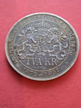 Szwecja 2 Korony Oscar II 1872-1897 r