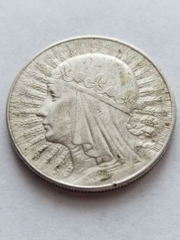 10 zł Głowa Kobiety 1932 r znak