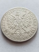 10 zł Głowa Kobiety 1932 r znak
