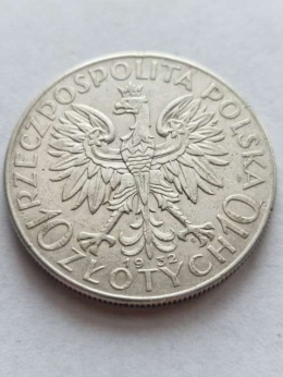 10 zł Głowa Kobiety 1932 r znak