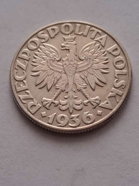 2 zł Żaglowiec 1936 r