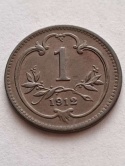 Austria 1 haler Franciszek Józef 1912 r