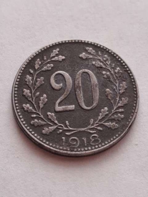 Austria 20 haler Franciszek Józef 1918 r