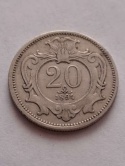 Austria 20 haler Franciszek Józef 1894 r