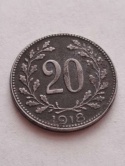 Austria 20 haler Franciszek Józef 1893 r