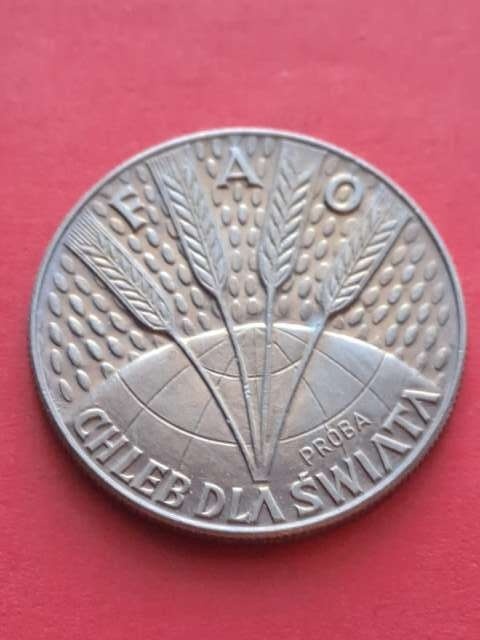 10 zł FAO Chleb dla Świata 1971 r próba