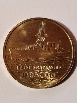 2 zł Polskie Okręty - Krążownik Dragon 2012 r
