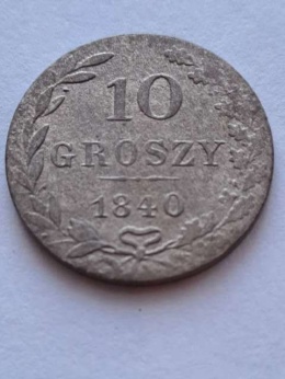 Królestwo Polskie 10 Groszy 1840 r MW