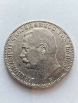 Niemcy 3 Marki Badenia 1909 r