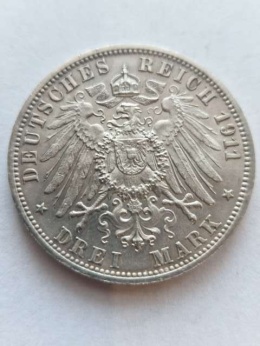 Niemcy 3 Marki Wirtembergia 1911 r