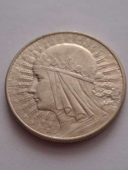 10 zł Głowa Kobiety 1932 r bez znaku