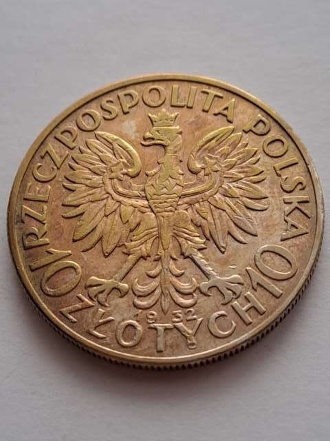 10 zł Głowa Kobiety 1932 r bez znaku