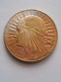 10 zł Głowa Kobiety 1932 r znak