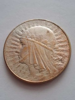 10 zł Głowa Kobiety 1932 r znak