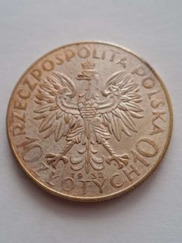 10 zł Głowa Kobiety 1932 r znak