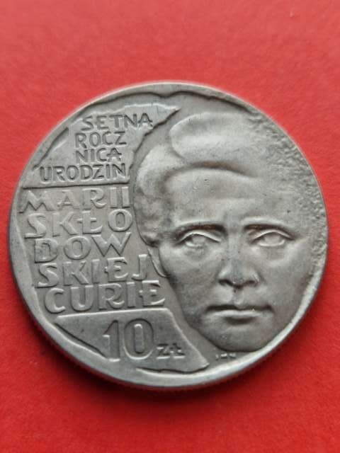 10 zł Maria Skłodowska-Curie 1967 r