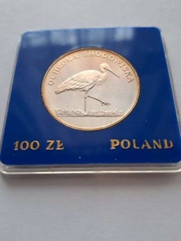 100 zł Ochrona Środowiska Bocian 1982 r