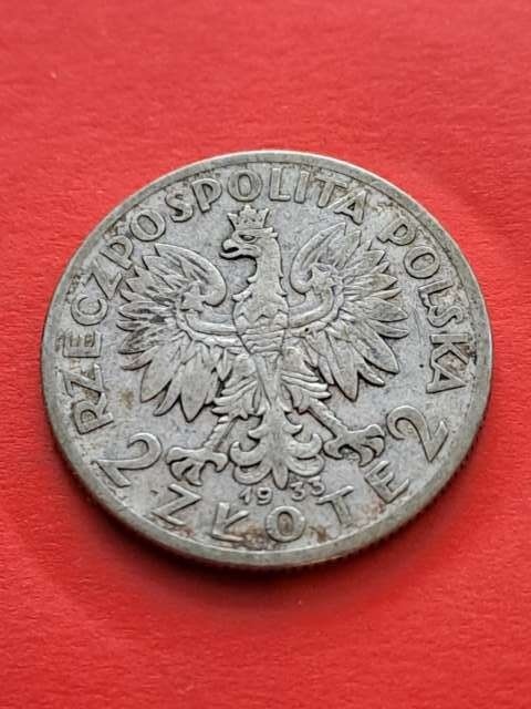 2 zł Głowa Kobiety 1933 r