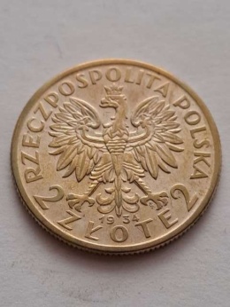 2 zł Głowa Kobiety 1934 r