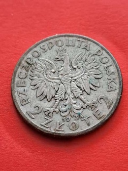 2 zł Głowa Kobiety 1934 r